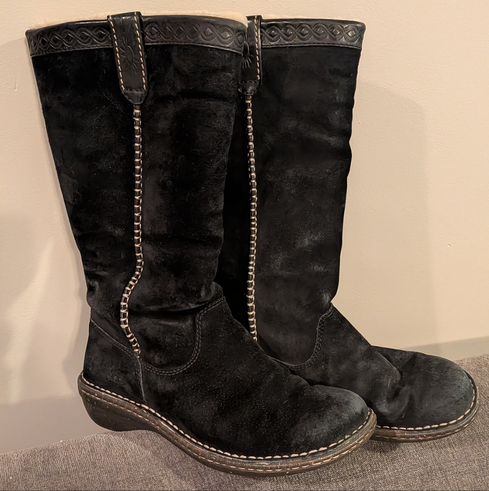 UGG Black Suede Winter Boots Larp viking